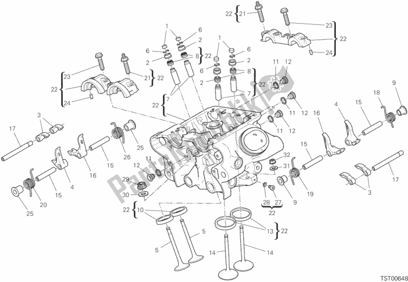 Wszystkie części do Pionowa G? Owa Ducati Diavel 1260 USA 2020